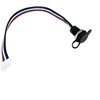 Mini USB moteriškas lizdas - 5+4 kontaktų - tiesus