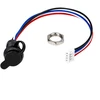 Mini USB moteriškas lizdas - 5+4 kontaktų - tiesus