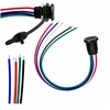 Mini USB moteriškas lizdas - 5+4 kontaktų - tiesus