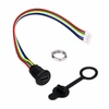 Mini USB moteriškas lizdas - 5+4 kontaktų - tiesus