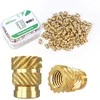 Mintion M3 x 5.7 mm x 4.6 mm srieginių įdėklų rinkinys - 100 vnt