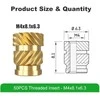 Mintion M4 x 8.1 mm x 6.3 mm srieginių įdėklų rinkinys - 50 vnt