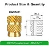 Mintion M5 x 9.5 mm x 7.1 mm srieginių įdėklų rinkinys - 50 vnt