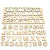 Oem Modelinė fanera su abėcėle ir skaičiais 0-9 - 300x150x3mm