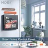 Moes Išmanių namų TUYA valdymo panelė, LCD, Wi-Fi, su ZigBee bridge, montuojama sienoje, juoda