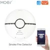 Moes WSS-S išmanusis bevielis wifi dūmų jutiklis, detektorius su sirena valdomas Tuya, Smart life