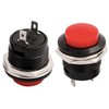 Oem Momentinis mygtukas R13-507 - raudonas - 250V-3A - 16mm - monostabilus - apvalus