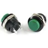 Oem Momentinis mygtukas R13-507 - žalias - 250V-3A - 16mm - monostabilus - apvalus