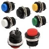 Oem Momentinis mygtukas R13-507 - žalias - 250V-3A - 16mm - monostabilus - apvalus