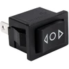 Momentinis svirtinis jungiklis - monostabilus KCD1- 21x15mm (ĮJUNGTA)-IŠJUNGTA-(ĮJUNGTA) 250V - 3 kontaktų