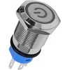 Monostabilus mygtukas, atsparus vandalizmui, LED, žalias, 16 mm, 220 V