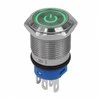 Monostabilus mygtukas, atsparus vandalizmui, LED, žalias, 16 mm, 220 V