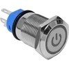 Monostabilus mygtukas, atsparus vandalizmui, LED, žalias, 16 mm, 220 V