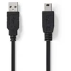 Nedis Kabelis USB2.0 A kištukas - mini USB B kištukas 2.0m juodas