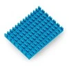 Odseven Radiatorius 40x30x5mm skirtas Raspberry Pi 4 su termolaidžia juosta - mėlynas