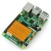 Odseven Radiatorius 40x30x5mm skirtas Raspberry Pi 4 su termolaidžia juosta - auksinis