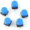 Oem 12x12mm mygtukų rinkinys 50 vnt - spalvoti dangteliai + dėžutė