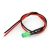 Oem 5mm 12V LED su rezistoriumi ir kabeliu - žalia