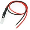 Oem 5mm 12V LED su rezistoriumi ir kabeliu - žalia