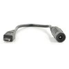 Oem Adapteris 5.5 / 2.1mm lizdas - microUSB kištukas su 15cm kabeliu