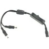 Oem DC skirstytuvas 5.5x2.1mm su jungikliu - 2 kištukai