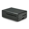 Oem Dėklas skirtas Raspberry Pi 4B - su išpjovomis - aliuminis - juodas