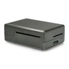 Oem Dėklas skirtas Raspberry Pi 4B - su išpjovomis - aliuminis - grafitas