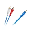 Oem Kabelis 2xRCA - AUX 3.5mm 1.8m Mėlynas