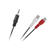 LP Oem Kabelis 3.5 AUX - 2xRCA 0.25m