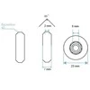 Oem Kreipiantis ratas 5x23x7mm - baltas - 5mm ašis - guolio ritinėlis - 3D spausdintuvams