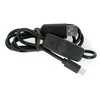 Oem Laidas USB-A į USB-C On/Off jungiklis, juodas - 0.9m