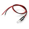 Oem LED 5mm 12V su rezistoriumi ir laidu - baltas - 5 vnt