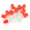 Oem LED 8mm raudonas - 10 vnt