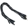 Oem Lizdas-kaištis jungiamieji laidai 20cm juodi - 10 vnt