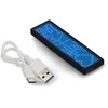 Oem Programuojama LED vardo kortelė 93 x 30 mm - USB tekstinis ekranas - mėlyna