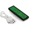 Oem Programuojama LED vardo kortelė 93x30mm - USB tekstinis ekranas - žalias