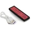 Oem Programuojama LED vardo kortelė 93x30mm - USB tekstinis ekranas - raudona