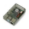 Raspberry Pi 4B pilkas korpusas su ventiliatoriumi