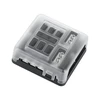 Cabletech Oem FB-6 saugiklių dėžė su neigiamu bėgeliu ir LED