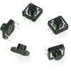 Oem Taktinis jungiklis 12x12mm/7mm THT 4 kontaktų - juodas - 5 vnt
