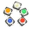 Oem Taktinis mygtukas 12x12, 7mm THT 6 kontaktų - raudonas apšvietimas - 5 vnt