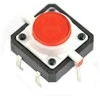 Oem Taktinis mygtukas 12x12, 7mm THT 6 kontaktų - raudonas apšvietimas - 5 vnt