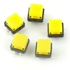 Oem Taktinis mygtukas 12x12mm su dangteliu - kvadratinis geltonas- 5 vnt
