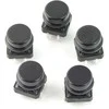 Oem Taktinis mygtukas 12x12mm su juodu dangteliu - 5 vnt