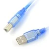 Oem USB laidas A-B - 30cm - mėlynas