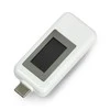 Oem USB testeris Keweisi KWS-1802C srovės ir įtampos matuoklis iš USB C prievado - baltas