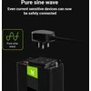 Oem Žalias Cell® automobilio keitiklio keitiklis nuo 24V iki 230V grynas sinusinis 150W/300W su USB