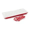 Oficiali Raspberry Pi modelio 4B/3B+/3B/2B klaviatūra, raudonai balta