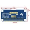 OLED 1.3" 128x64px modulis, skirtas Raspberry Pi 4/3+/3/2/Zero, Waveshare 13890