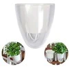 Oliz Savaime laistantis gėlių vazonas – 14.5 cm – baltas – su